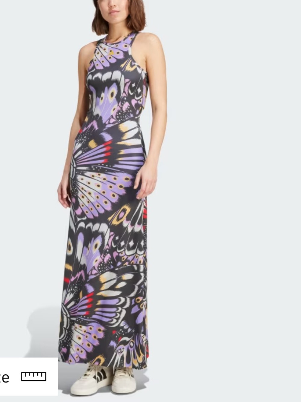Adidas X Farm Premium Dress Women’s Lilac-Multi Color Size Small
